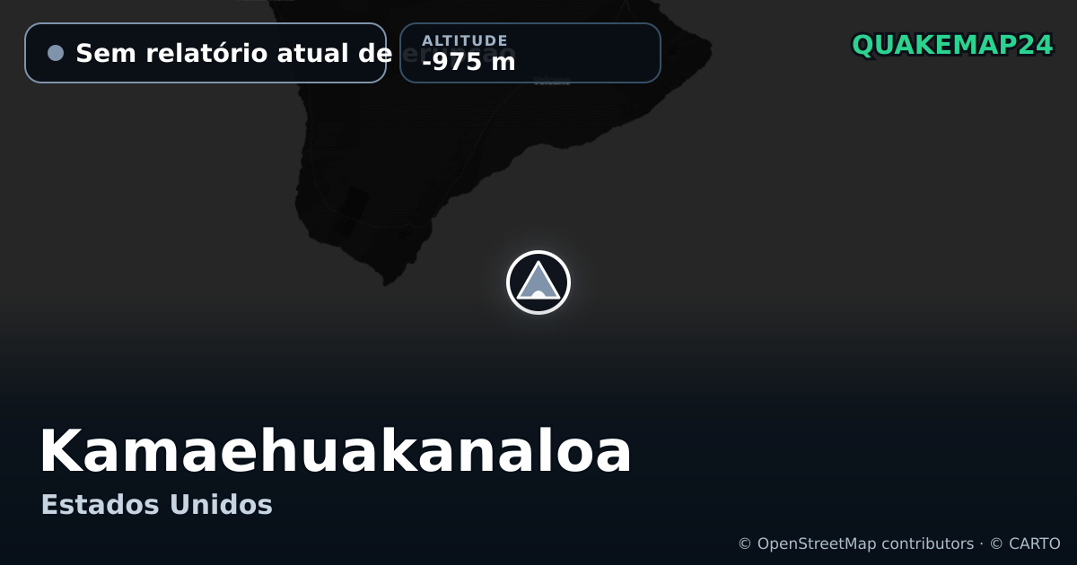 Kamaehuakanaloa · Sem relatório atual de erupção · -975 m