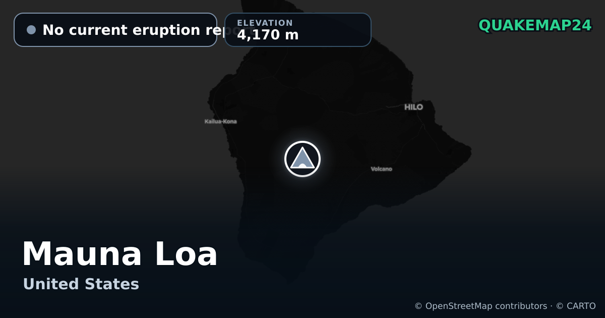 Mauna Loa · No current eruption report · 4,170 m