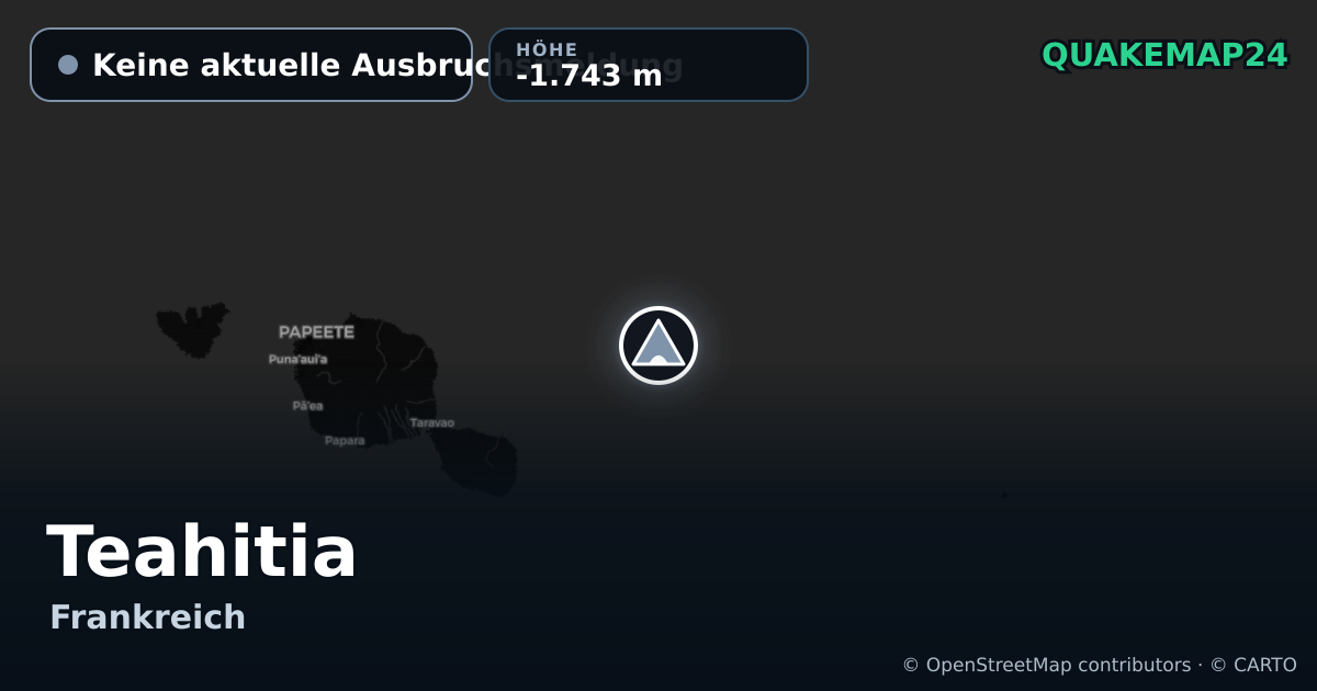 Teahitia · Keine aktuelle Ausbruchsmeldung · -1.743 m
