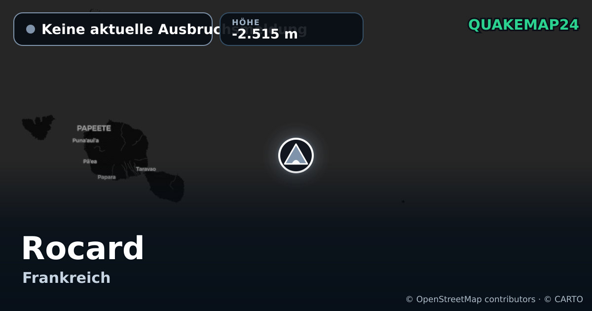 Rocard · Keine aktuelle Ausbruchsmeldung · -2.515 m