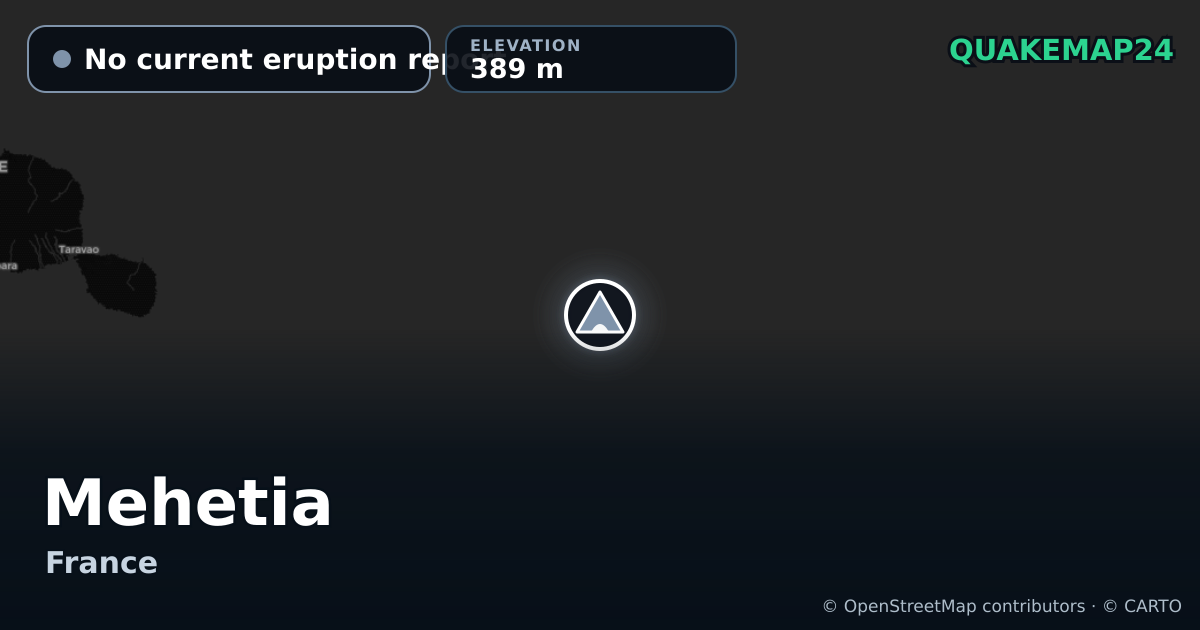 Mehetia · No current eruption report · 389 m