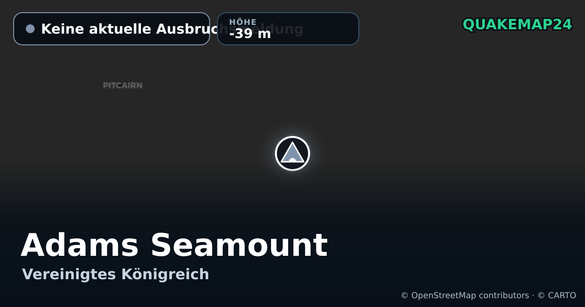 Adams Seamount · Keine aktuelle Ausbruchsmeldung · -39 m