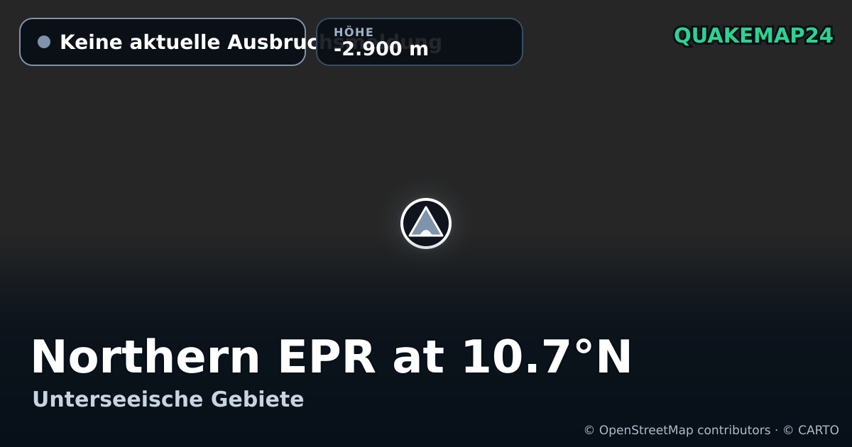 Northern EPR at 10.7°N · Keine aktuelle Ausbruchsmeldung · -2.900 m