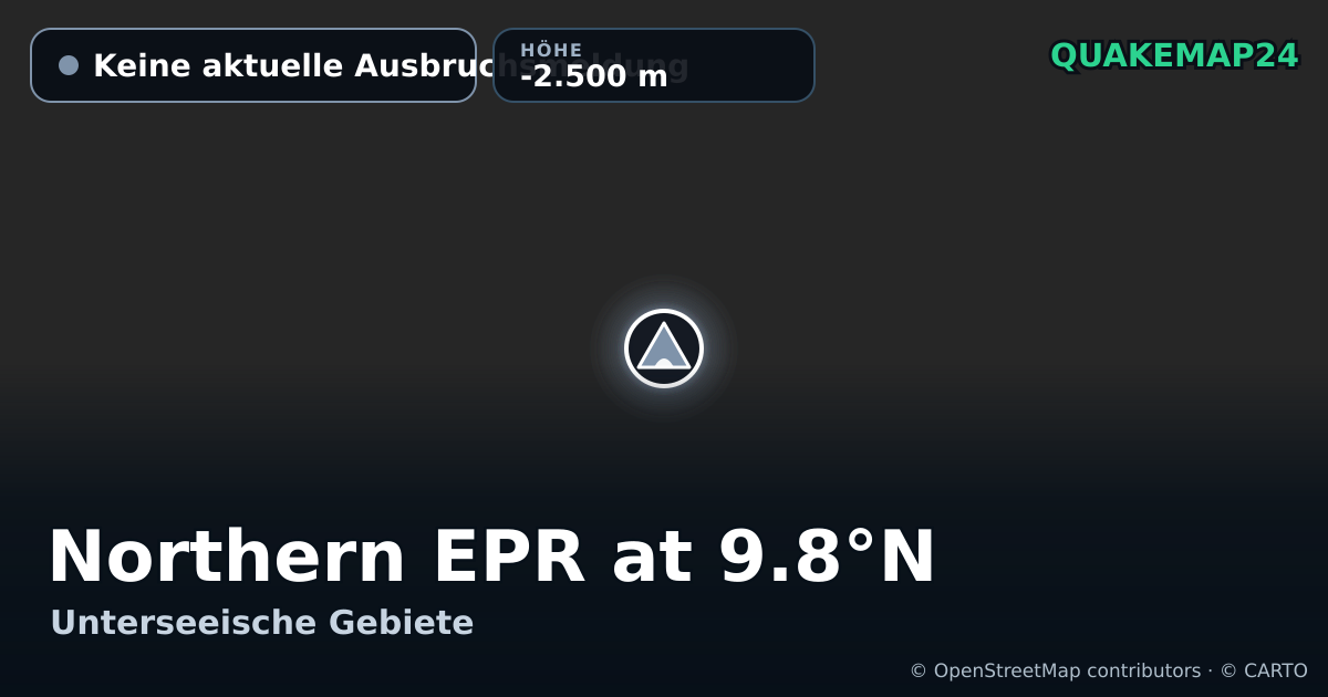 Northern EPR at 9.8°N · Keine aktuelle Ausbruchsmeldung · -2.500 m