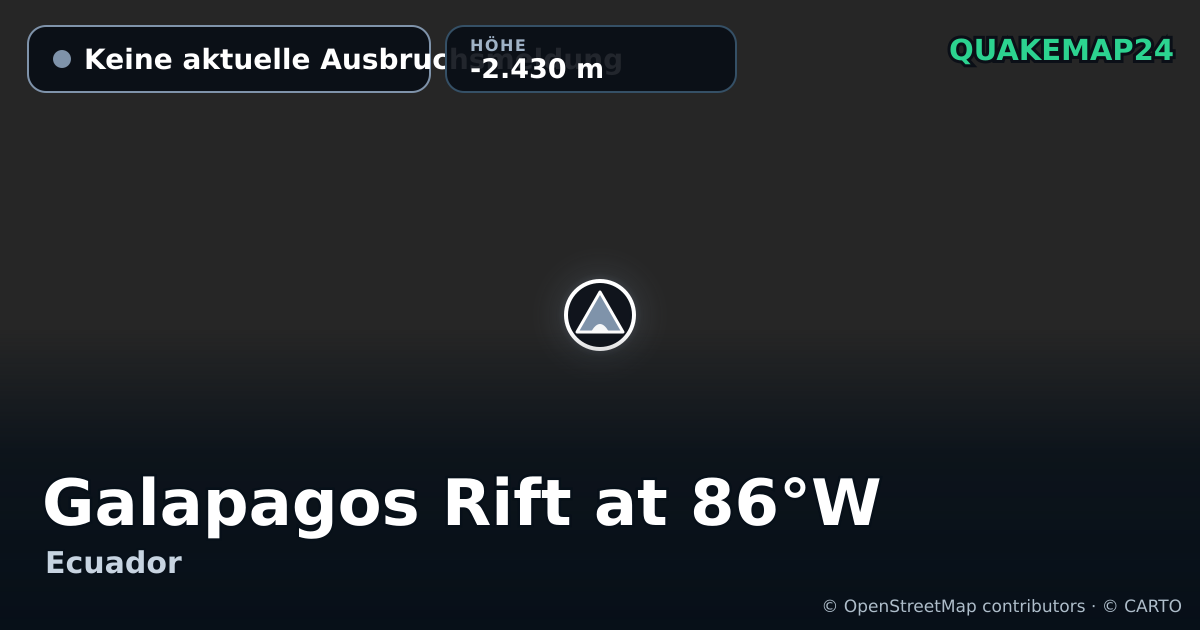 Galapagos Rift at 86°W · Keine aktuelle Ausbruchsmeldung · -2.430 m