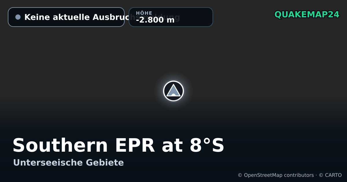 Southern EPR at 8°S · Keine aktuelle Ausbruchsmeldung · -2.800 m