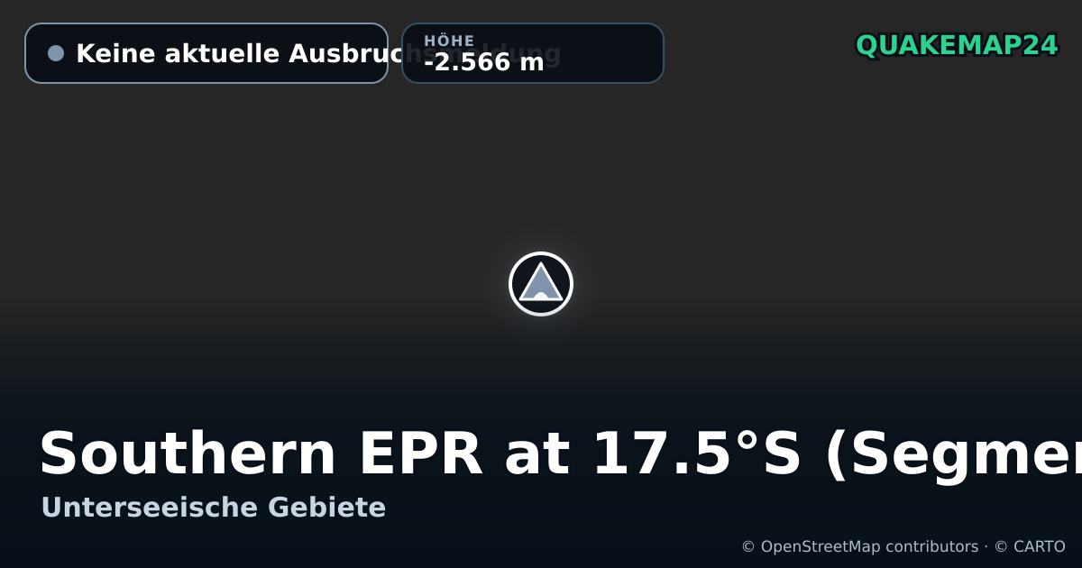 Southern EPR at 17.5°S (Segment K) · Keine aktuelle Ausbruchsmeldung · -2.566 m