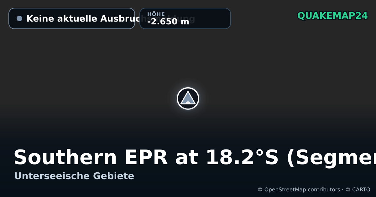 Southern EPR at 18.2°S (Segment J) · Keine aktuelle Ausbruchsmeldung · -2.650 m