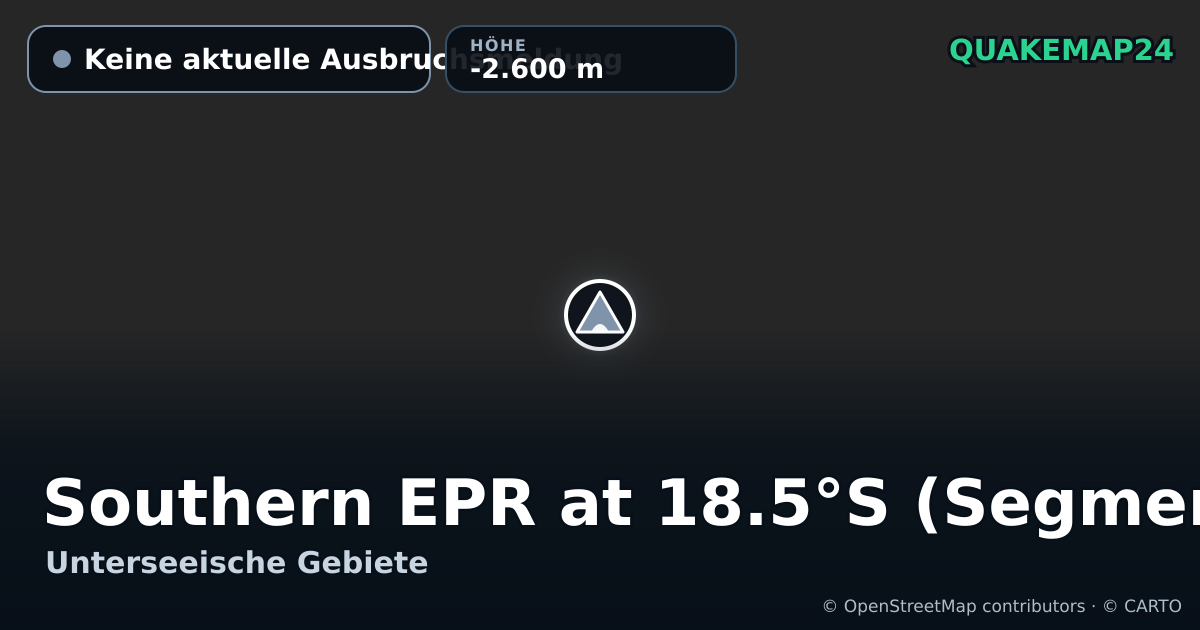 Southern EPR at 18.5°S (Segment I) · Keine aktuelle Ausbruchsmeldung · -2.600 m