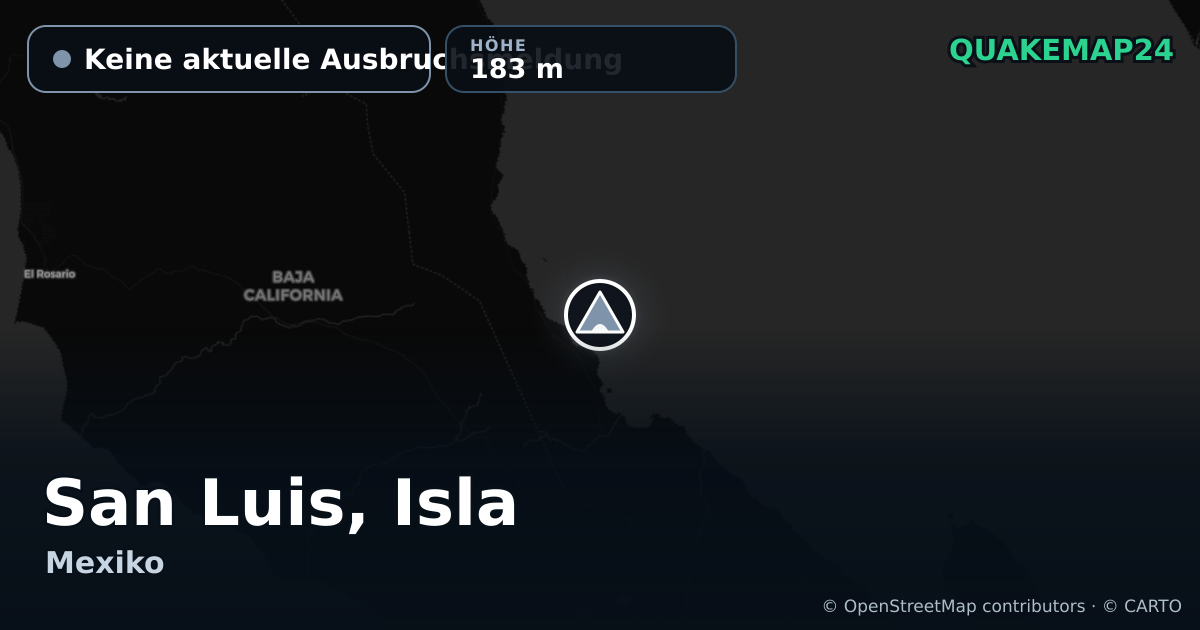 San Luis, Isla · Keine aktuelle Ausbruchsmeldung · 183 m