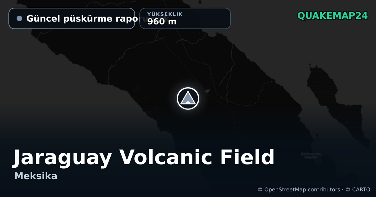 Jaraguay Volcanic Field · Güncel püskürme raporu yok · 960 m