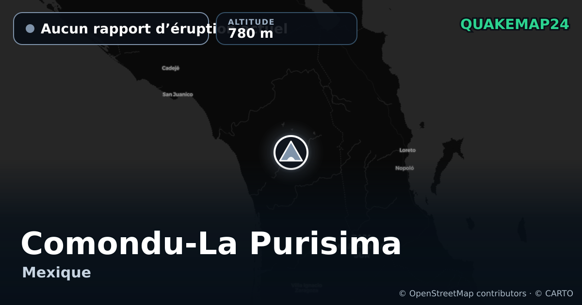 Comondu-La Purisima · Aucun rapport d’éruption actuel · 780 m