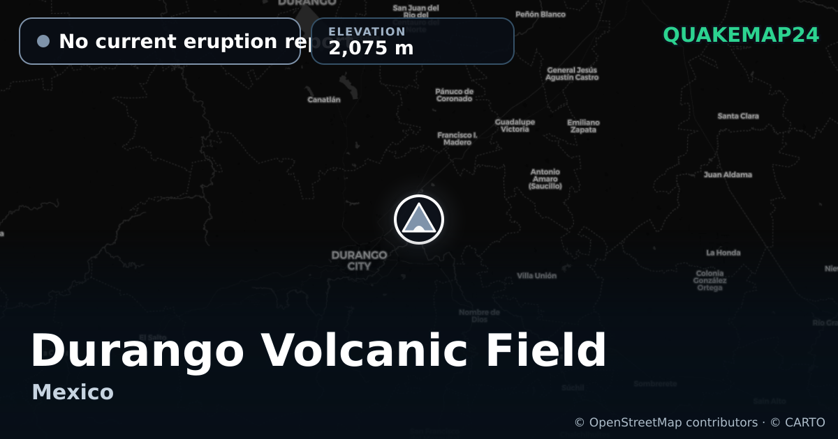 Durango Volcanic Field · No current eruption report · 2,075 m