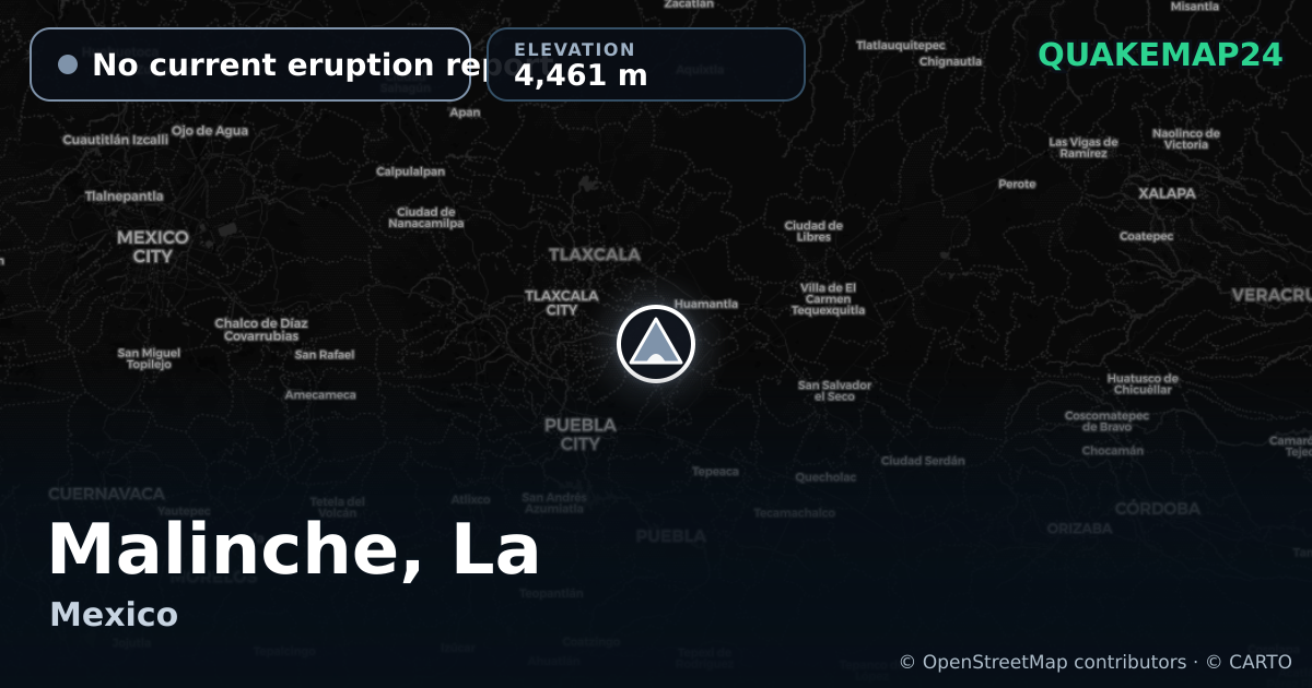 Malinche, La · No current eruption report · 4,461 m