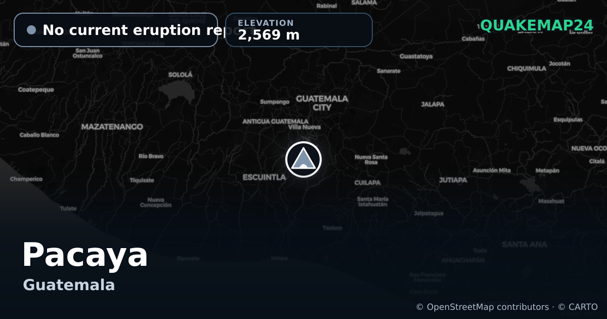 Pacaya · No current eruption report · 2,569 m