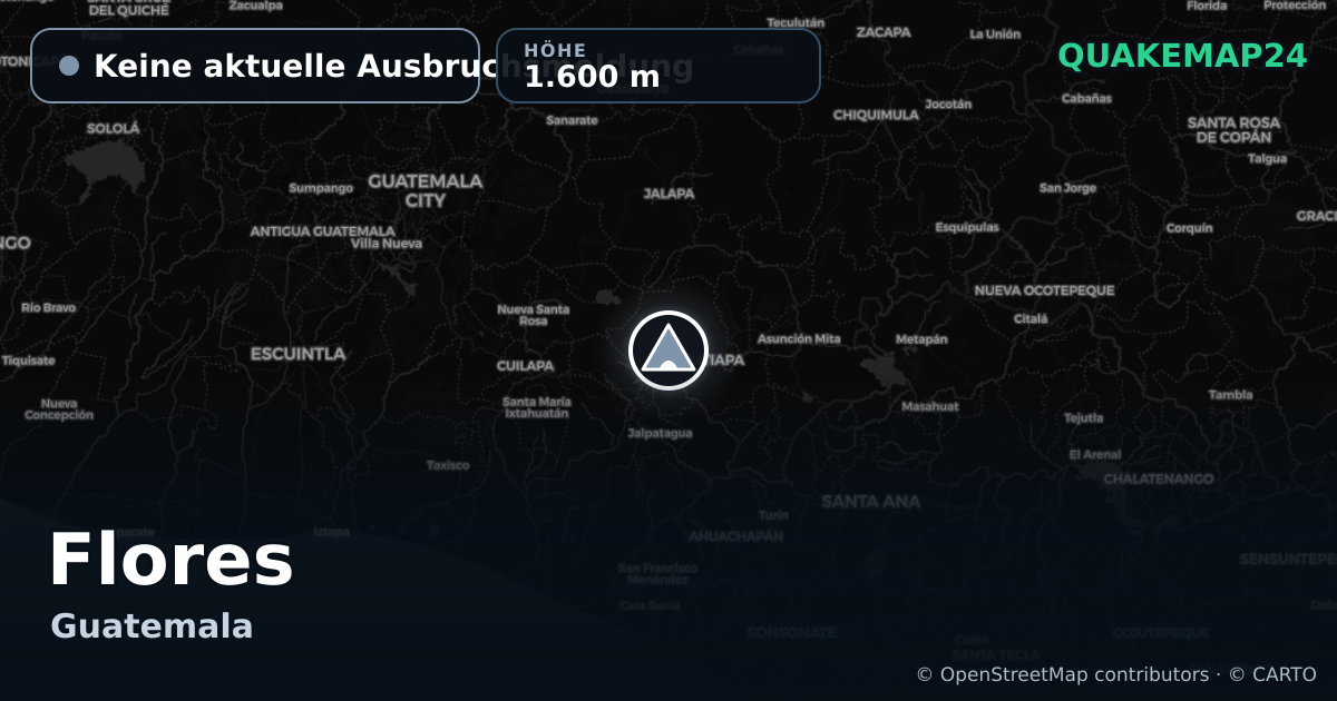Flores · Keine aktuelle Ausbruchsmeldung · 1.600 m