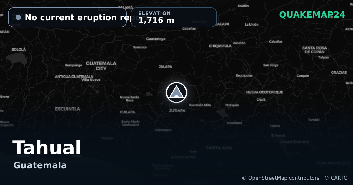 Tahual · No current eruption report · 1,716 m