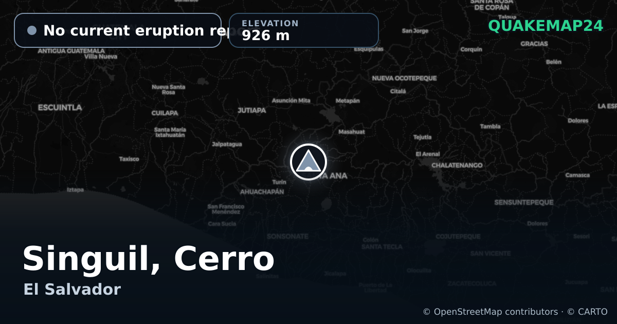 Singuil, Cerro · No current eruption report · 926 m