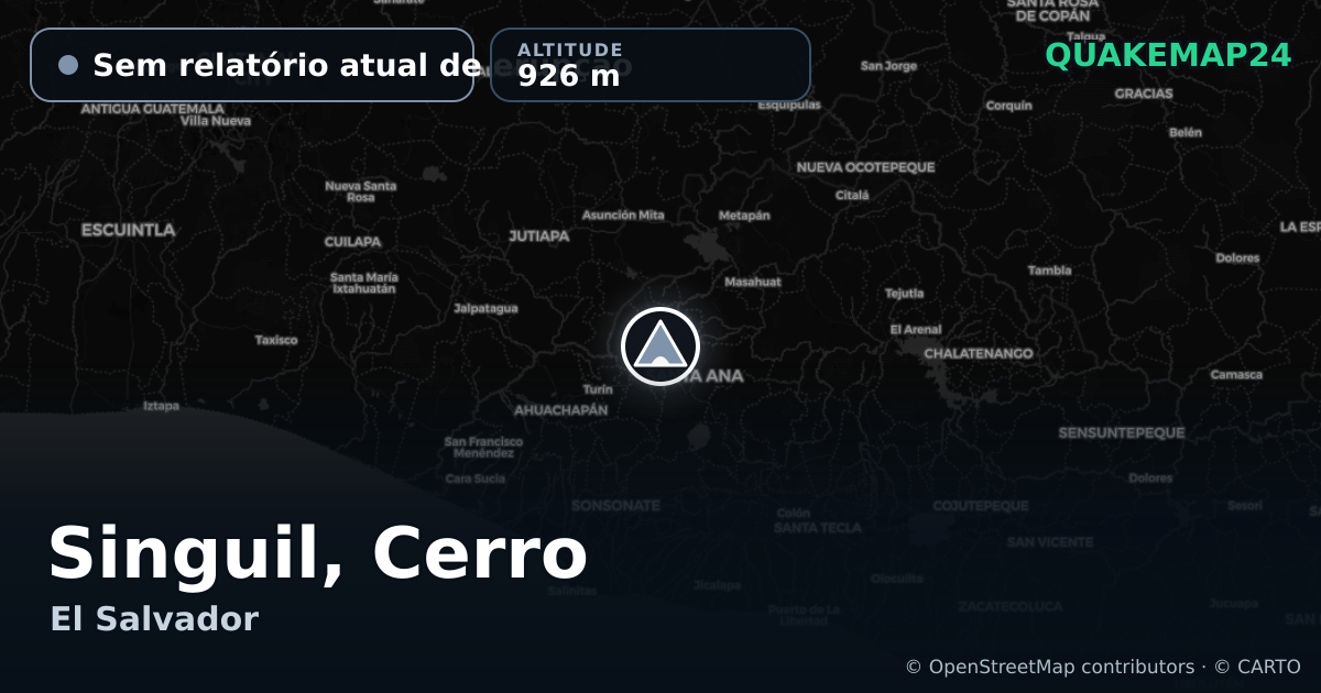 Singuil, Cerro · Sem relatório atual de erupção · 926 m