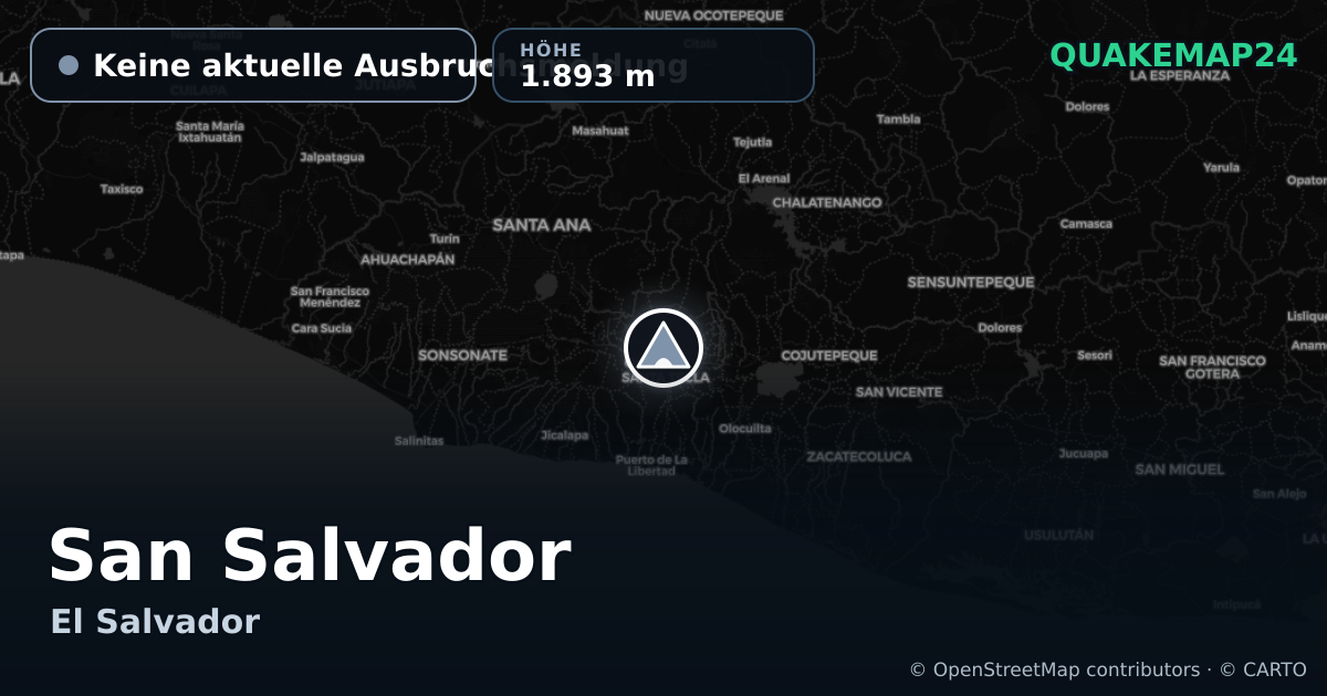San Salvador · Keine aktuelle Ausbruchsmeldung · 1.893 m
