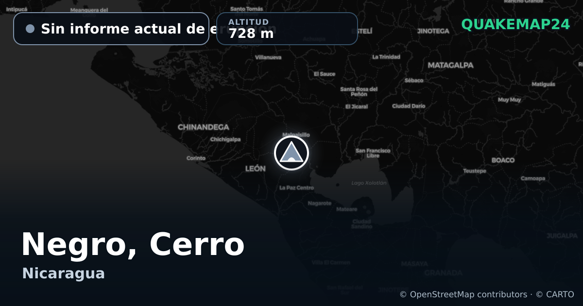 Negro, Cerro · Sin informe actual de erupción · 728 m