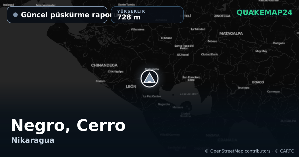 Negro, Cerro · Güncel püskürme raporu yok · 728 m