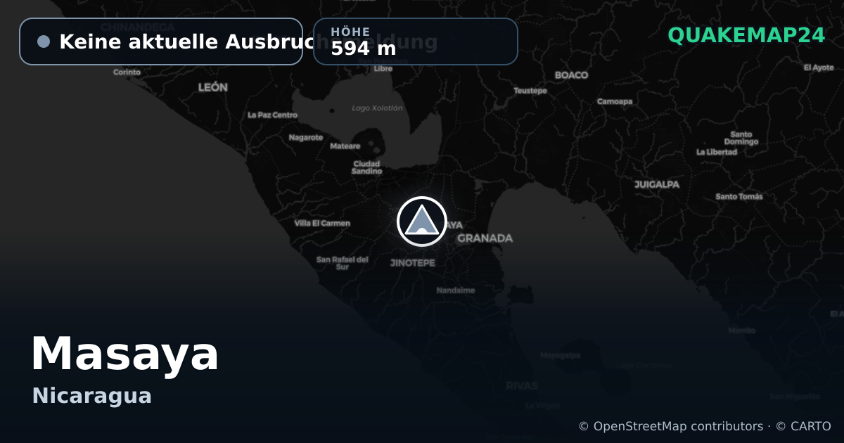 Masaya · Keine aktuelle Ausbruchsmeldung · 594 m