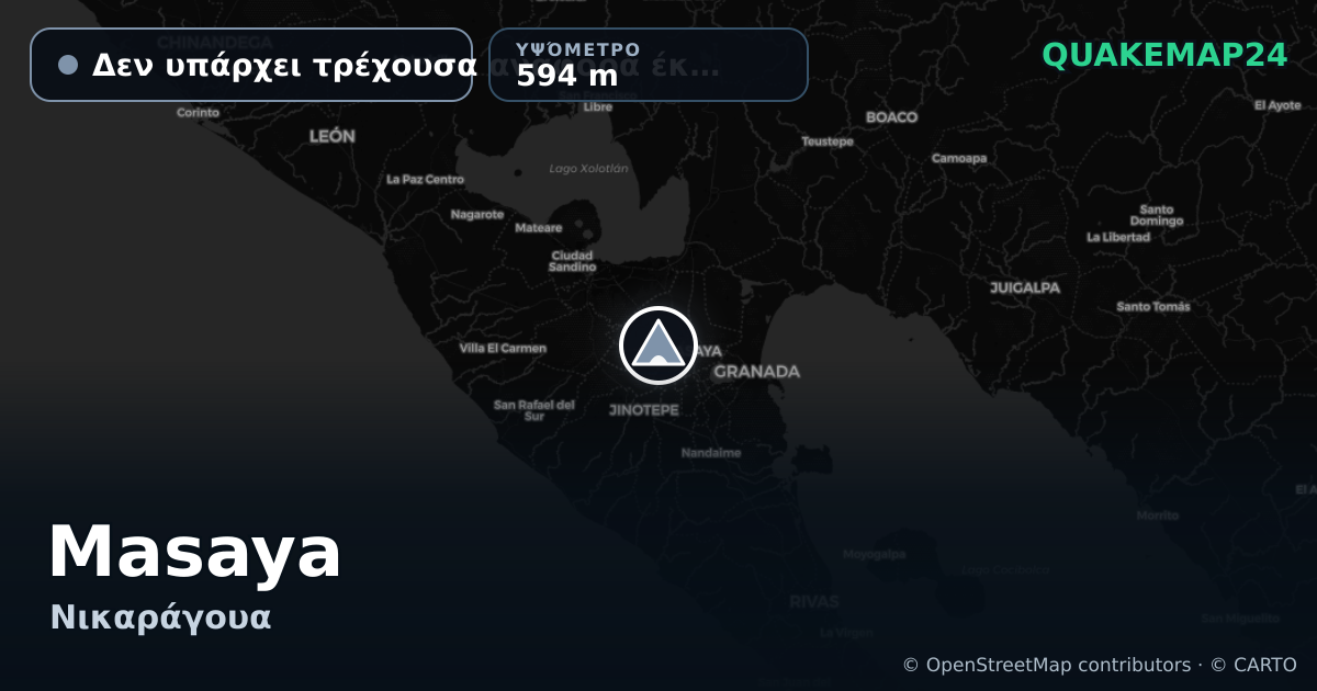 Masaya · Δεν υπάρχει τρέχουσα αναφορά έκρηξης · 594 m