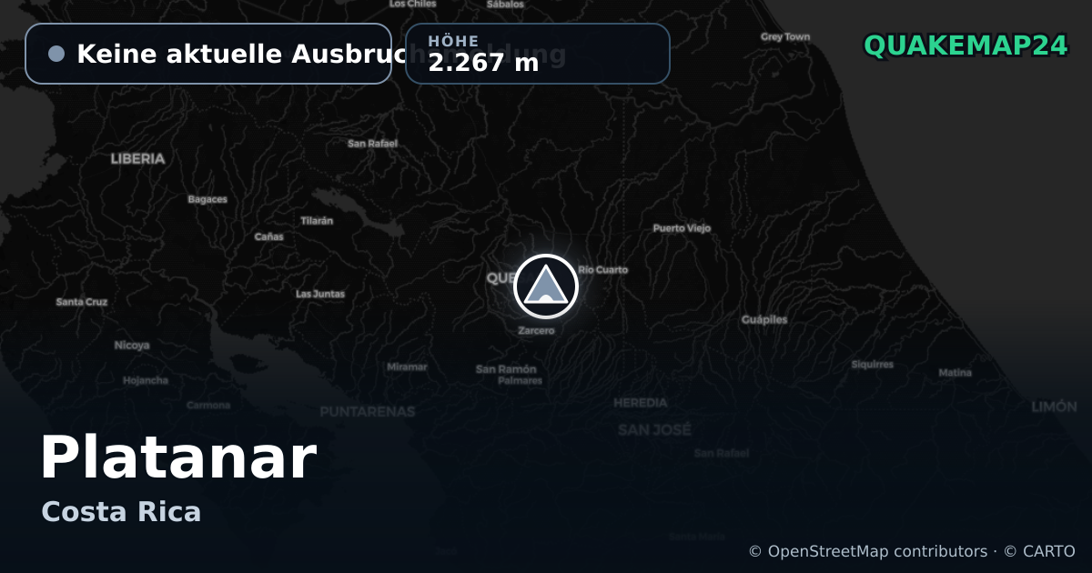 Platanar · Keine aktuelle Ausbruchsmeldung · 2.267 m