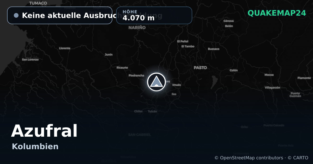 Azufral · Keine aktuelle Ausbruchsmeldung · 4.070 m