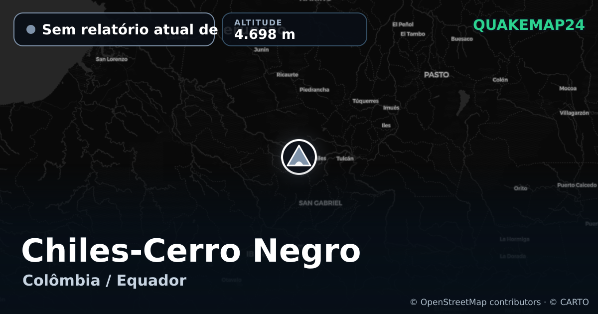 Chiles-Cerro Negro · Sem relatório atual de erupção · 4.698 m