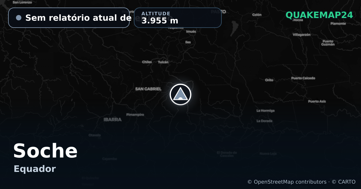 Soche · Sem relatório atual de erupção · 3.955 m