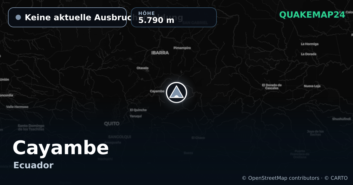 Cayambe · Keine aktuelle Ausbruchsmeldung · 5.790 m