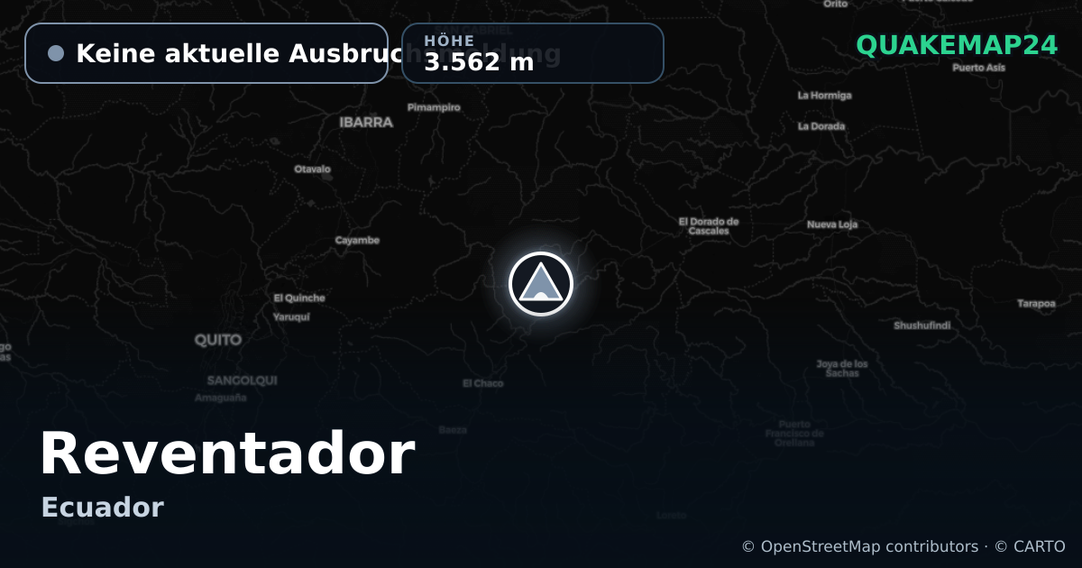 Reventador · Keine aktuelle Ausbruchsmeldung · 3.562 m
