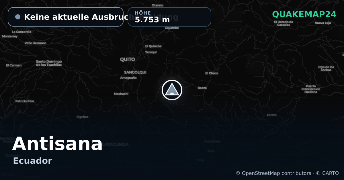 Antisana · Keine aktuelle Ausbruchsmeldung · 5.753 m