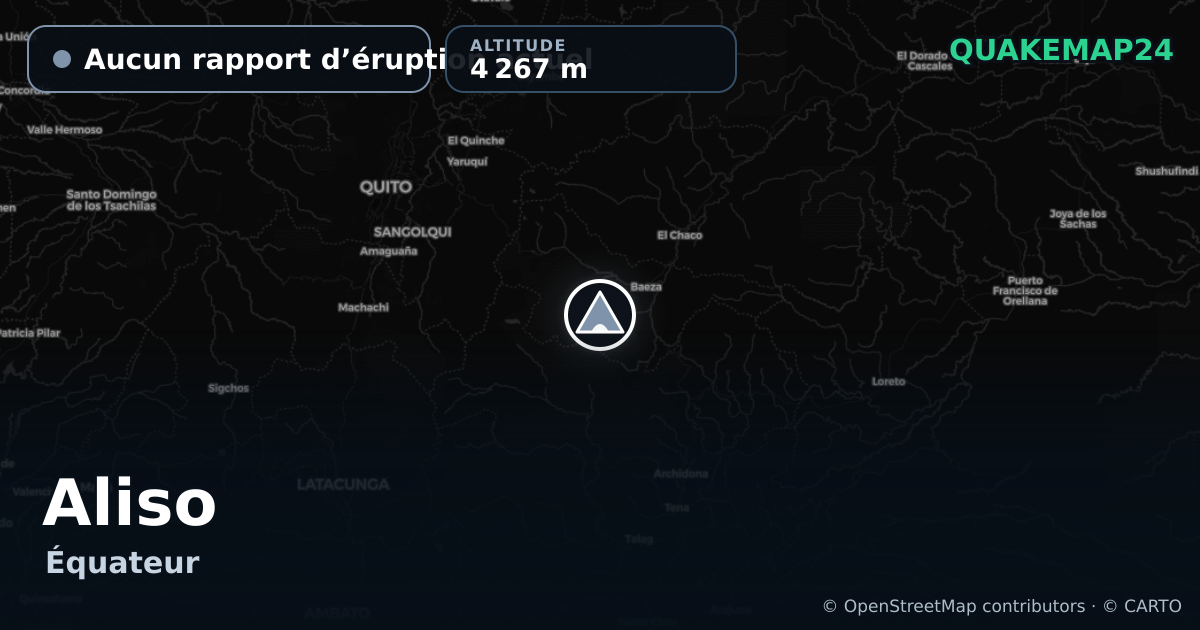 Aliso · Aucun rapport d’éruption actuel · 4 267 m