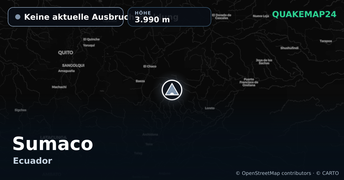 Sumaco · Keine aktuelle Ausbruchsmeldung · 3.990 m