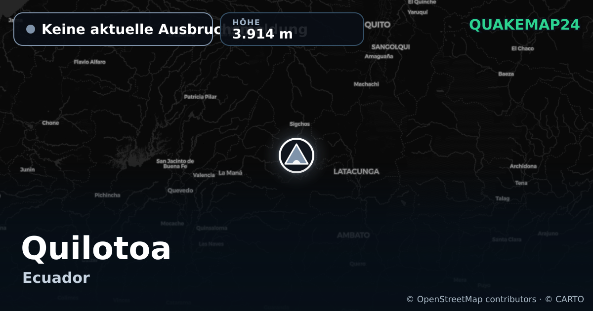 Quilotoa · Keine aktuelle Ausbruchsmeldung · 3.914 m