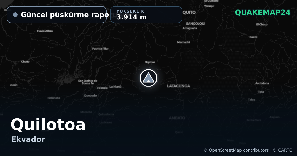 Quilotoa · Güncel püskürme raporu yok · 3.914 m