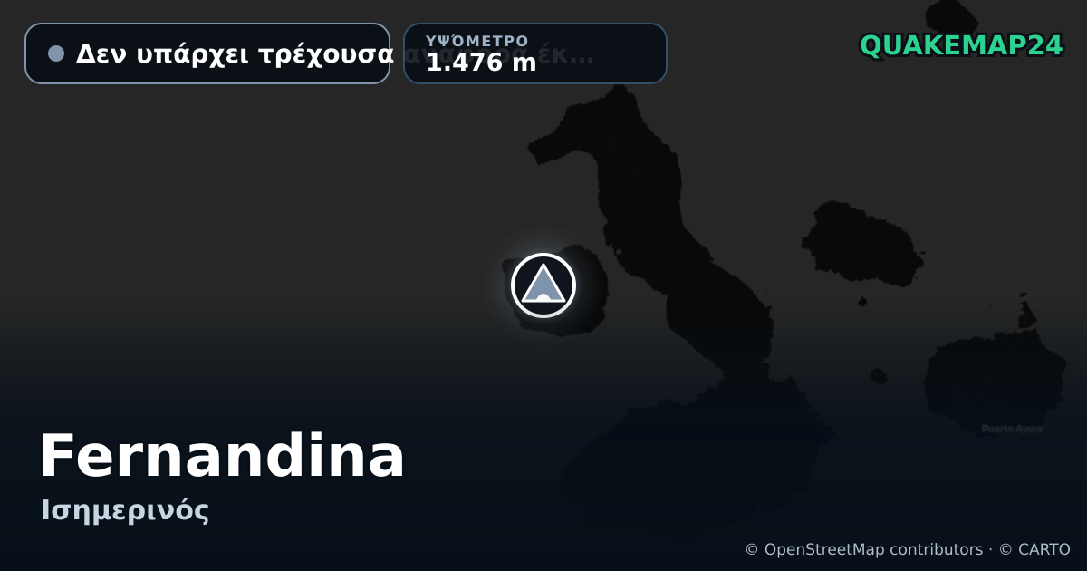 Fernandina · Δεν υπάρχει τρέχουσα αναφορά έκρηξης · 1.476 m