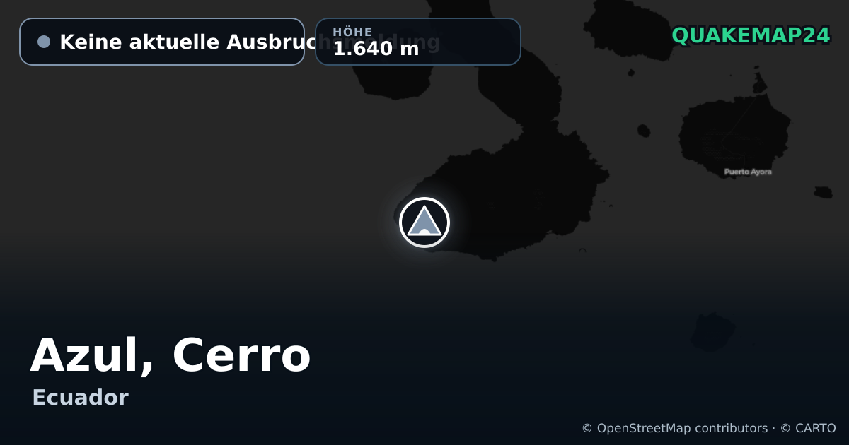 Azul, Cerro · Keine aktuelle Ausbruchsmeldung · 1.640 m