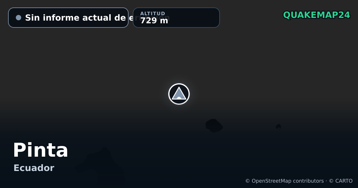 Pinta · Sin informe actual de erupción · 729 m