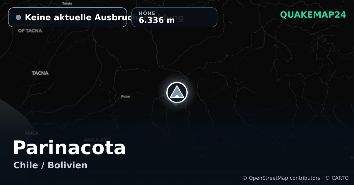 Parinacota · Keine aktuelle Ausbruchsmeldung · 6.336 m