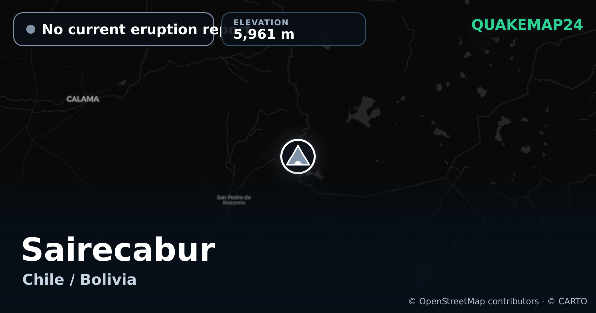 Sairecabur · No current eruption report · 5,961 m