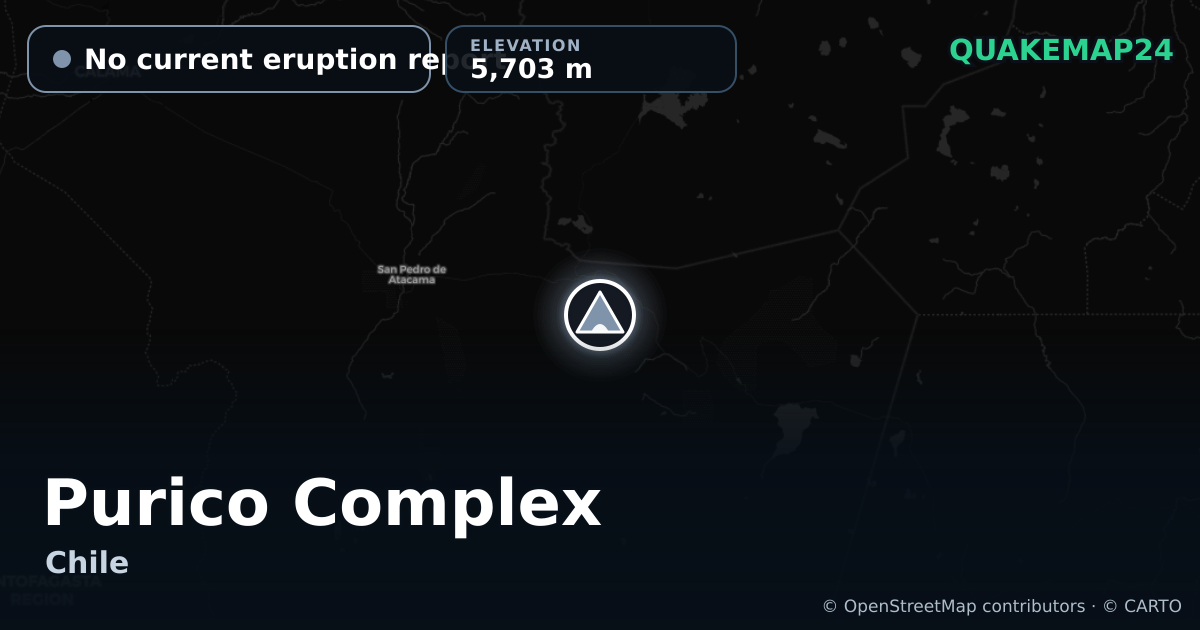 Purico Complex · No current eruption report · 5,703 m
