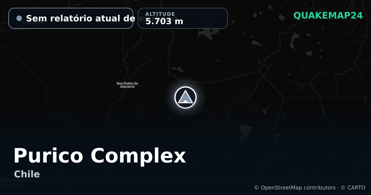 Purico Complex · Sem relatório atual de erupção · 5.703 m
