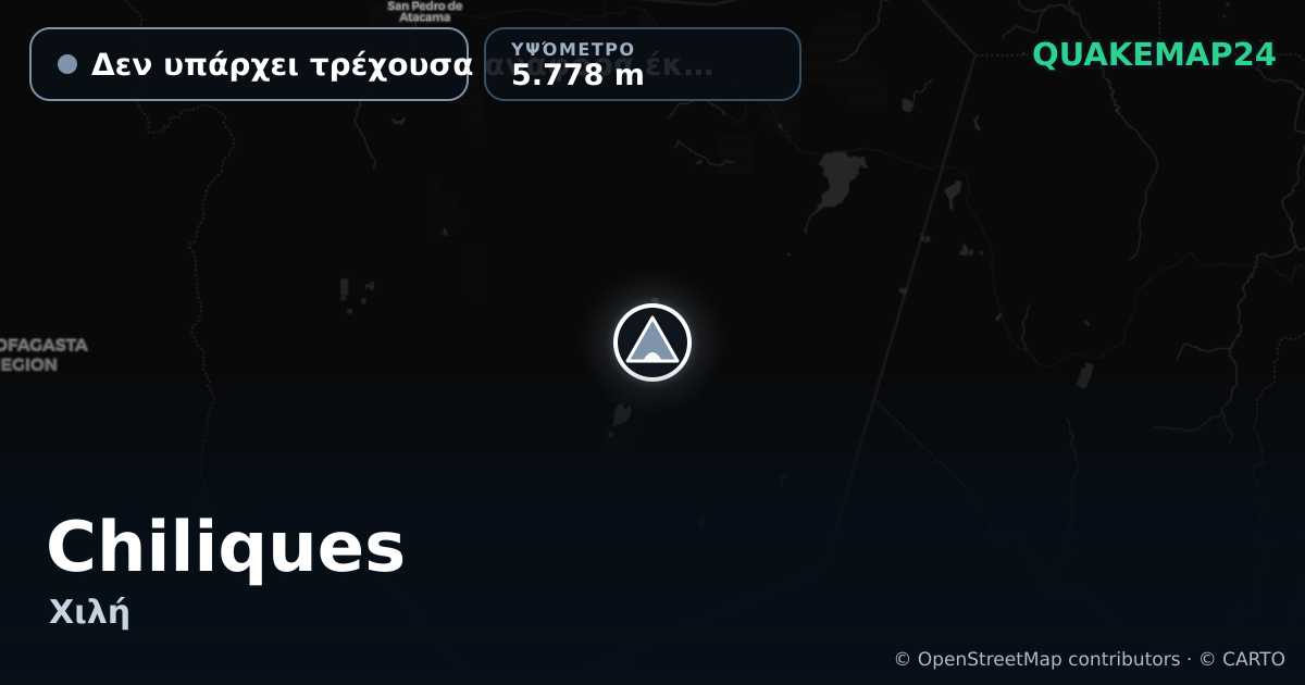 Chiliques · Δεν υπάρχει τρέχουσα αναφορά έκρηξης · 5.778 m