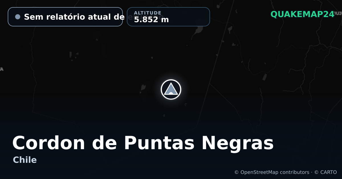 Cordon de Puntas Negras · Sem relatório atual de erupção · 5.852 m