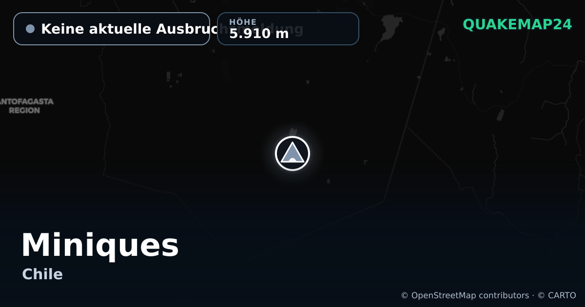 Miniques · Keine aktuelle Ausbruchsmeldung · 5.910 m