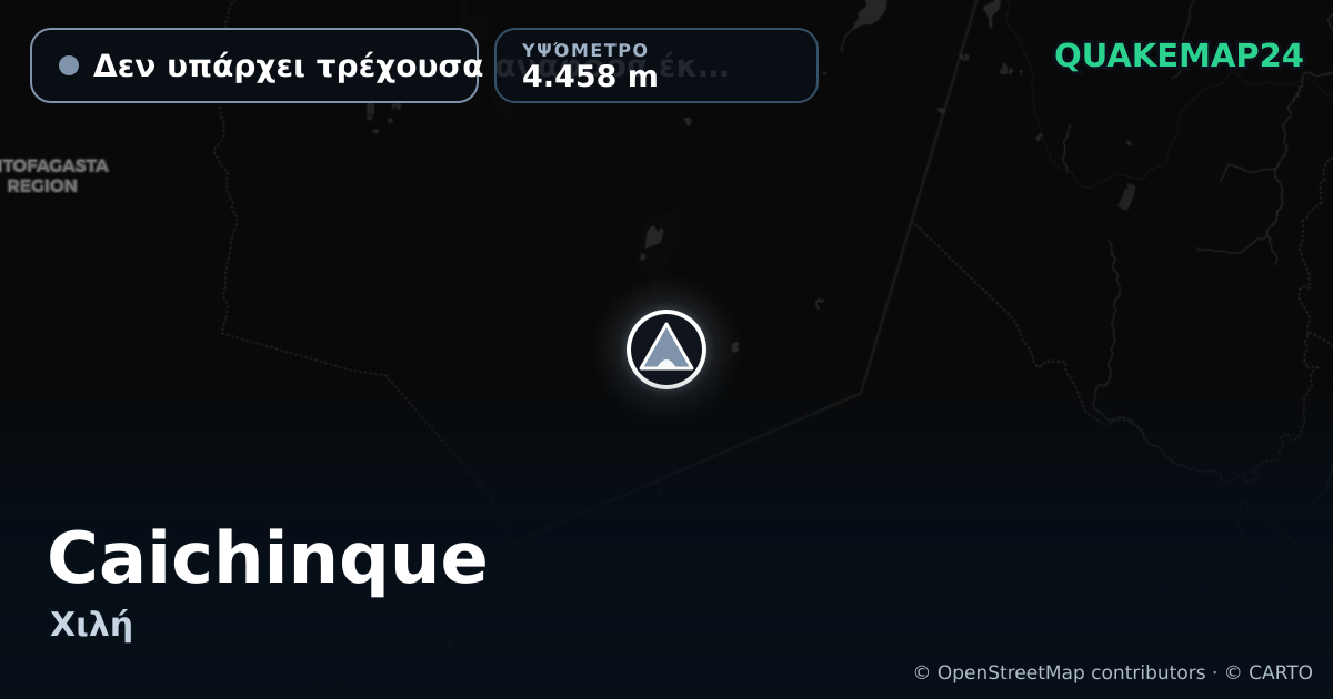Caichinque · Δεν υπάρχει τρέχουσα αναφορά έκρηξης · 4.458 m